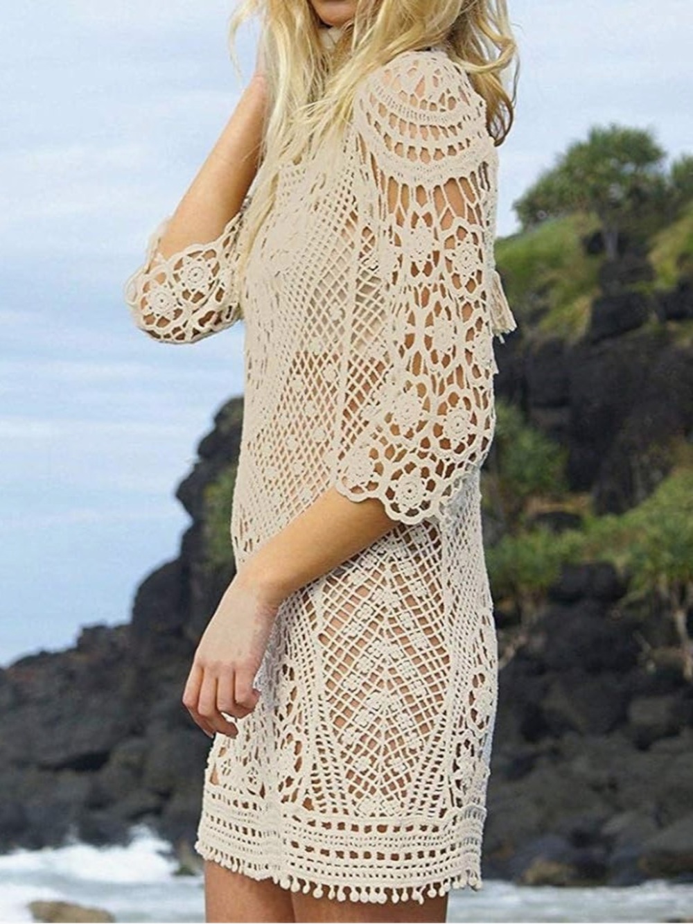 Crochet Cover-Up Dress - Picture 2 of 5